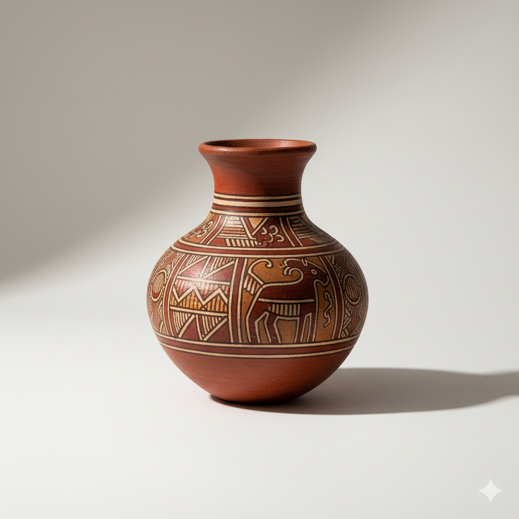Tribal Clay Vase